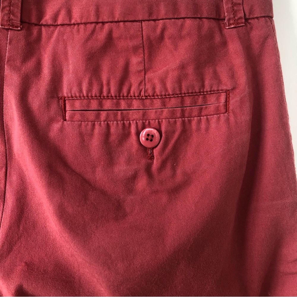 J CREW 8” Dusty Red Chino Shorts - Picture 5 of 11